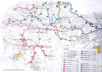 Cartina dei sentieri GEAM